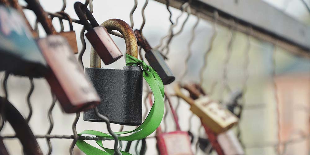 Secure locks on fence